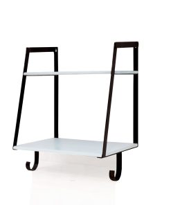 Stylish Monochrome Double Shelf